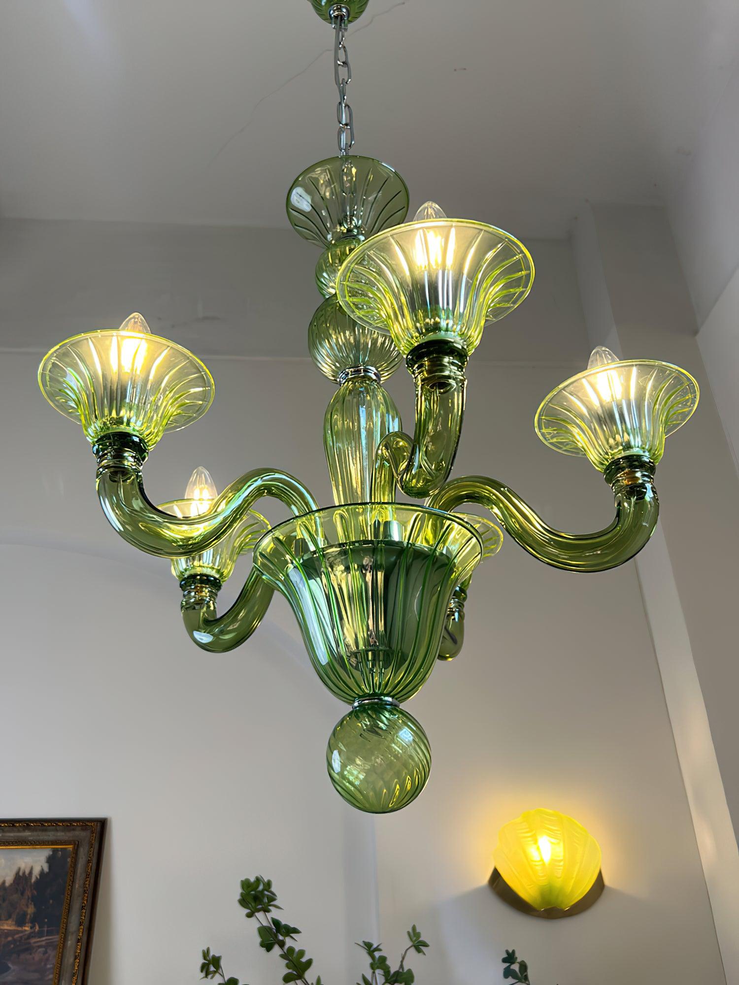 Vase Chandelier Murano Glass Exotic-Neutral Decor