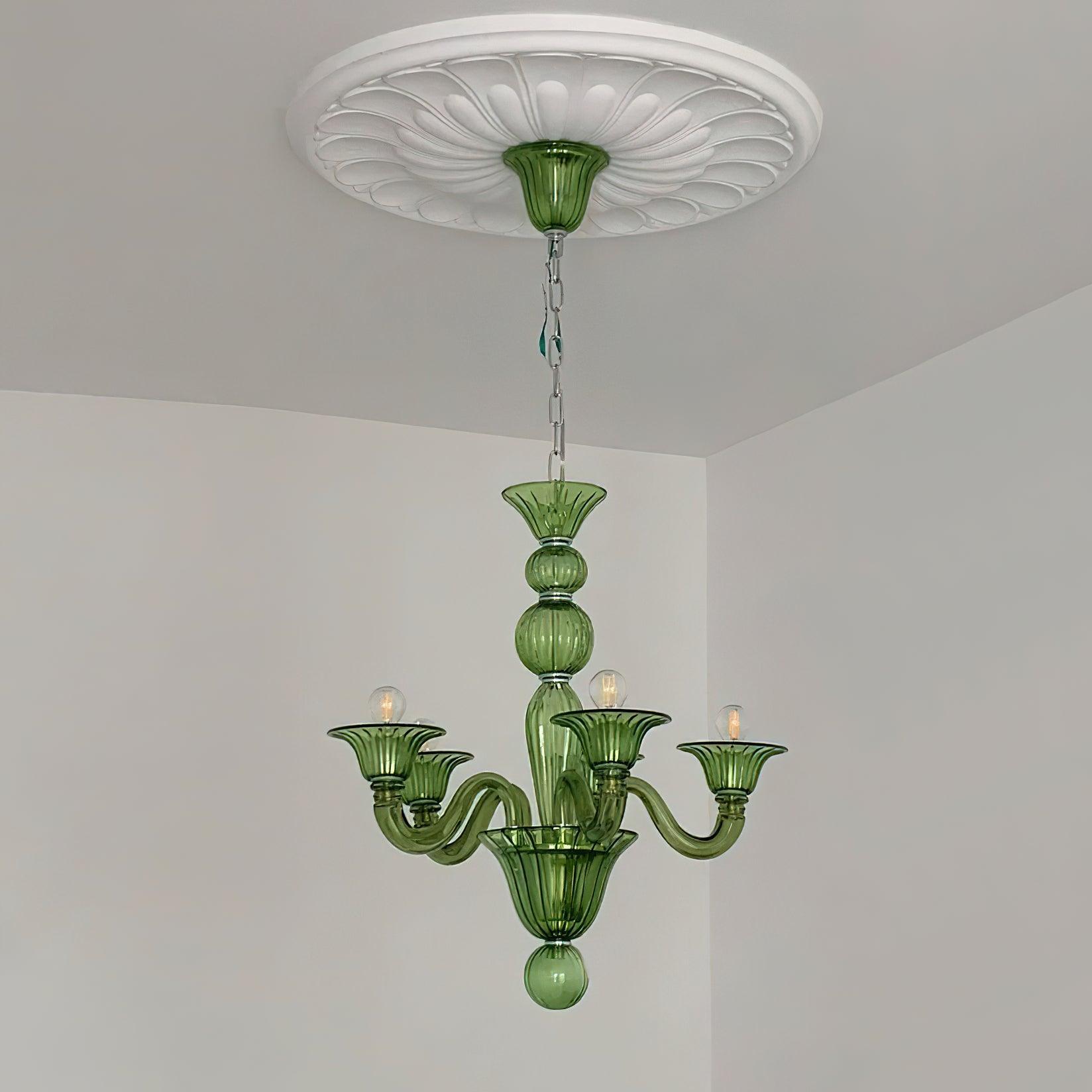 Vase Chandelier Murano Glass Exotic-Neutral Decor