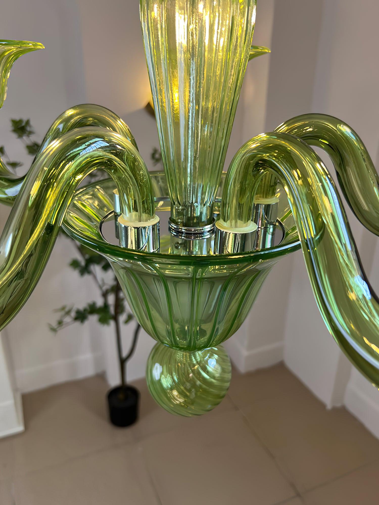Vase Chandelier Murano Glass Exotic-Neutral Decor