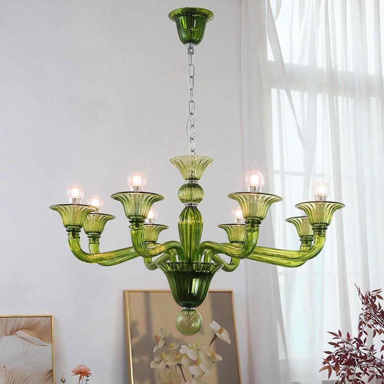 Vase Chandelier Murano Glass Exotic-Neutral Decor