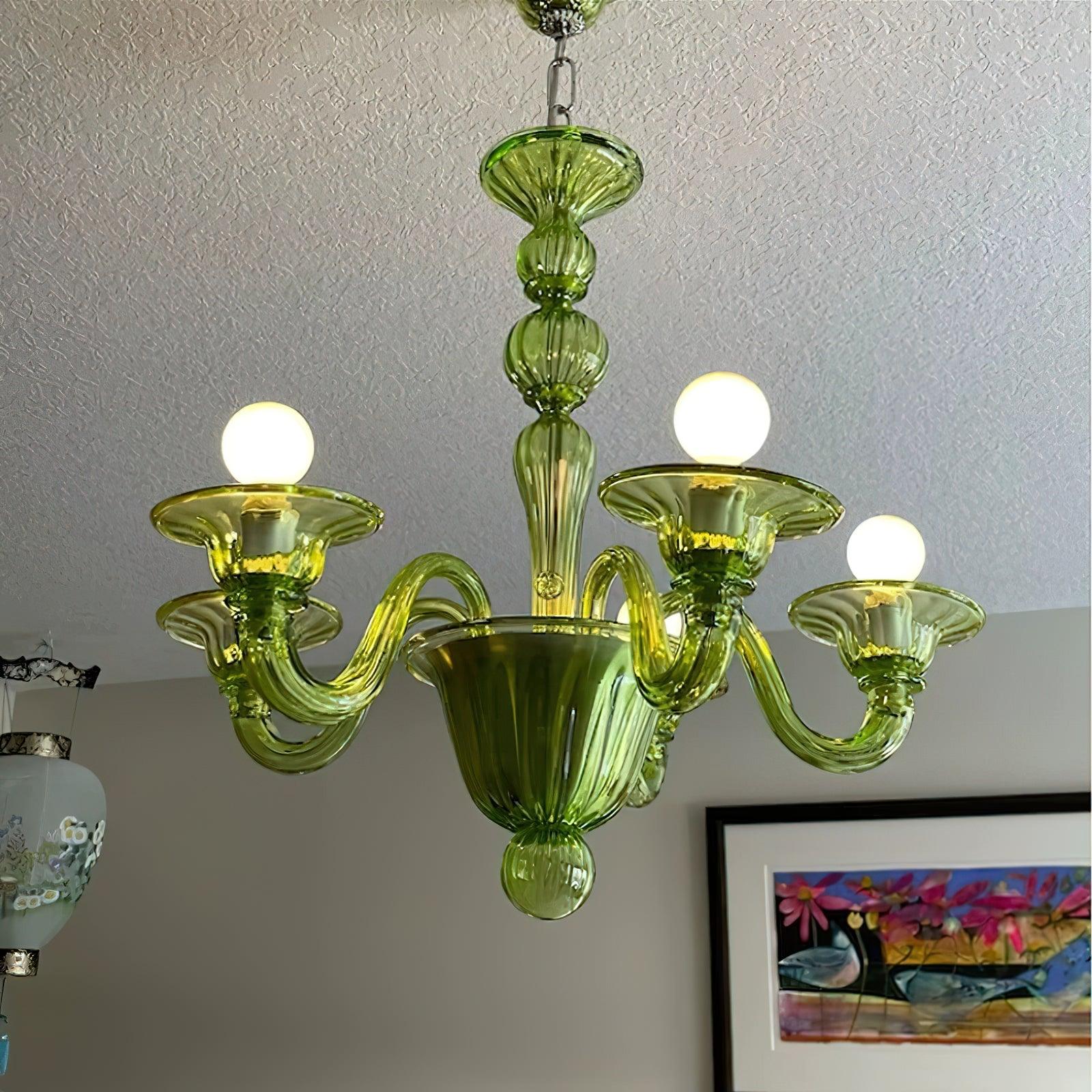 Vase Chandelier Murano Glass Exotic-Neutral Decor