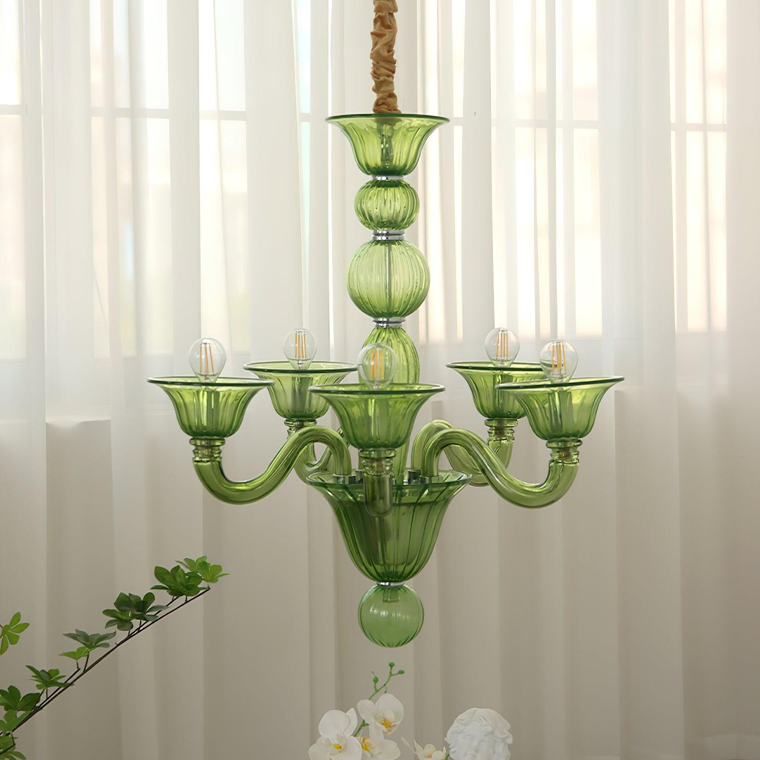 Vase Chandelier Murano Glass Exotic-Neutral Decor