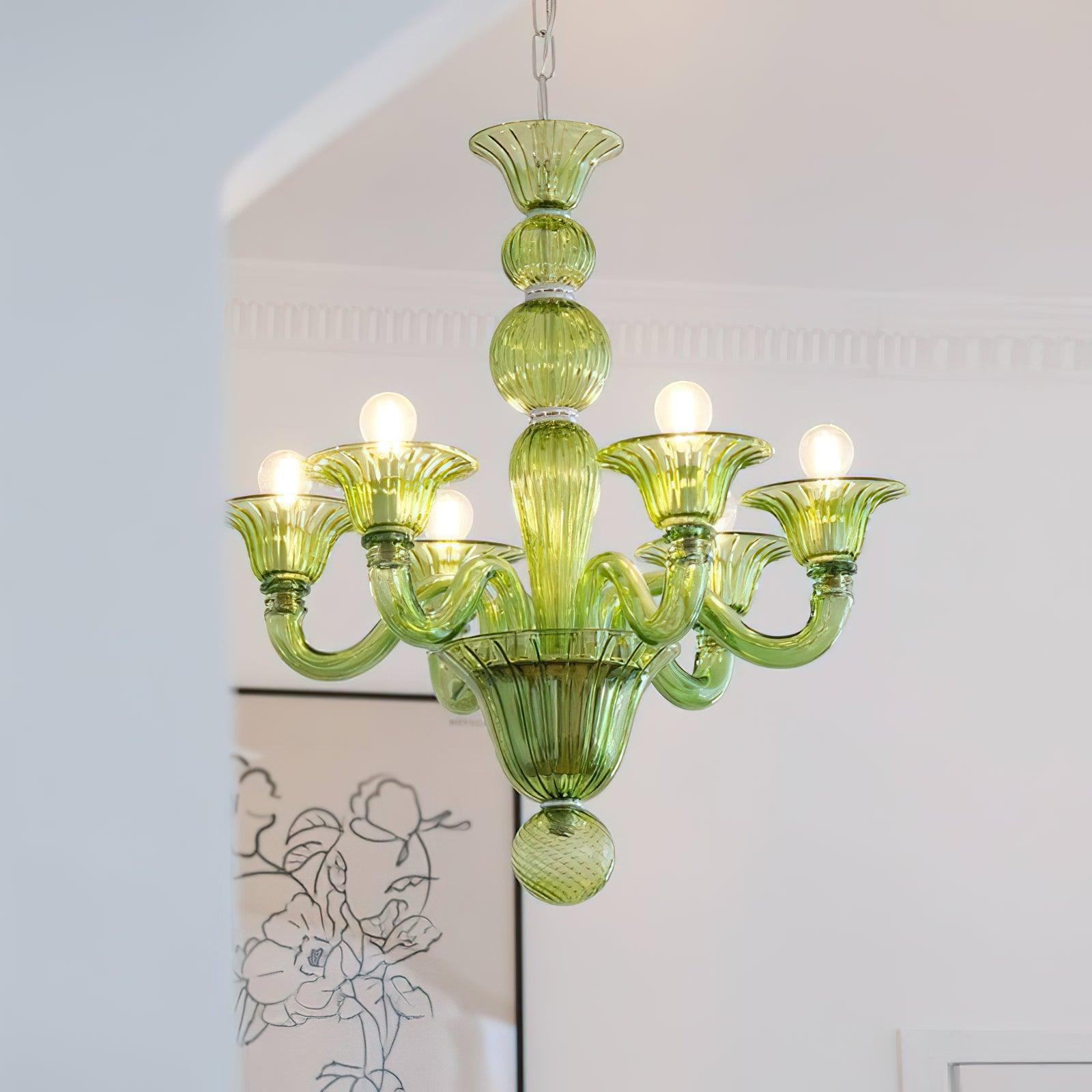 Vase Chandelier Murano Glass Exotic-Neutral Decor