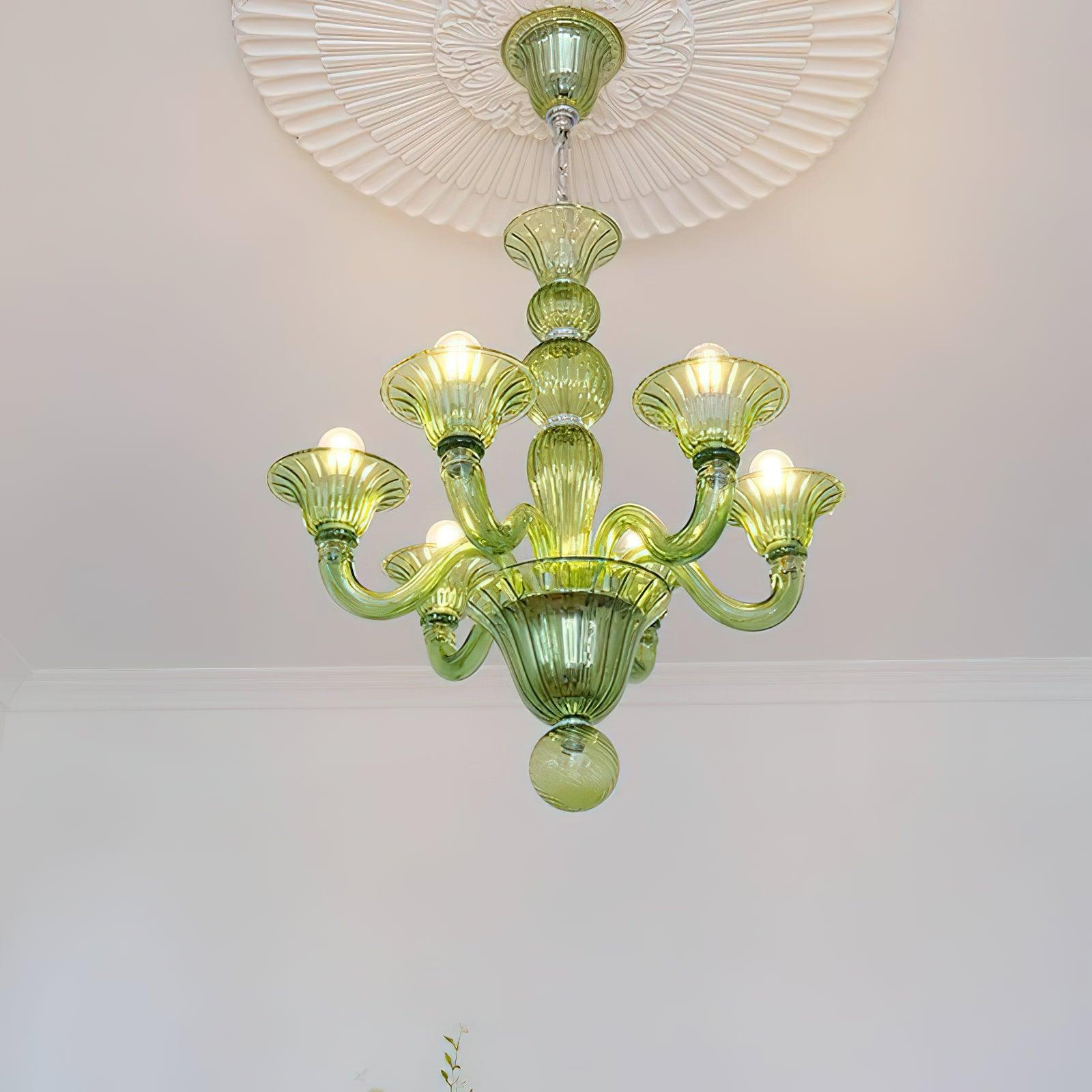 Vase Chandelier Murano Glass Exotic-Neutral Decor