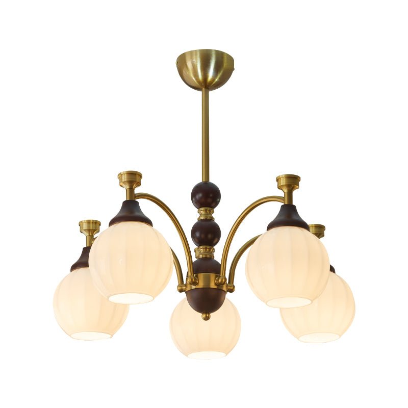 Illoros Traditional Elegance Wood Chandelier-Neutral Decor