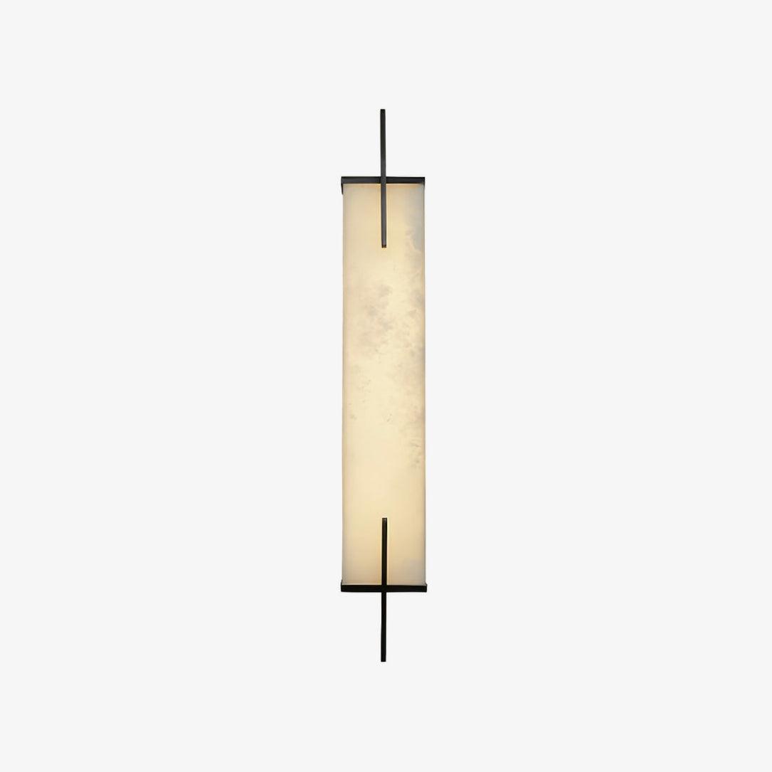 Komino Rectangular Alabaster Wall Light-Neutral Decor