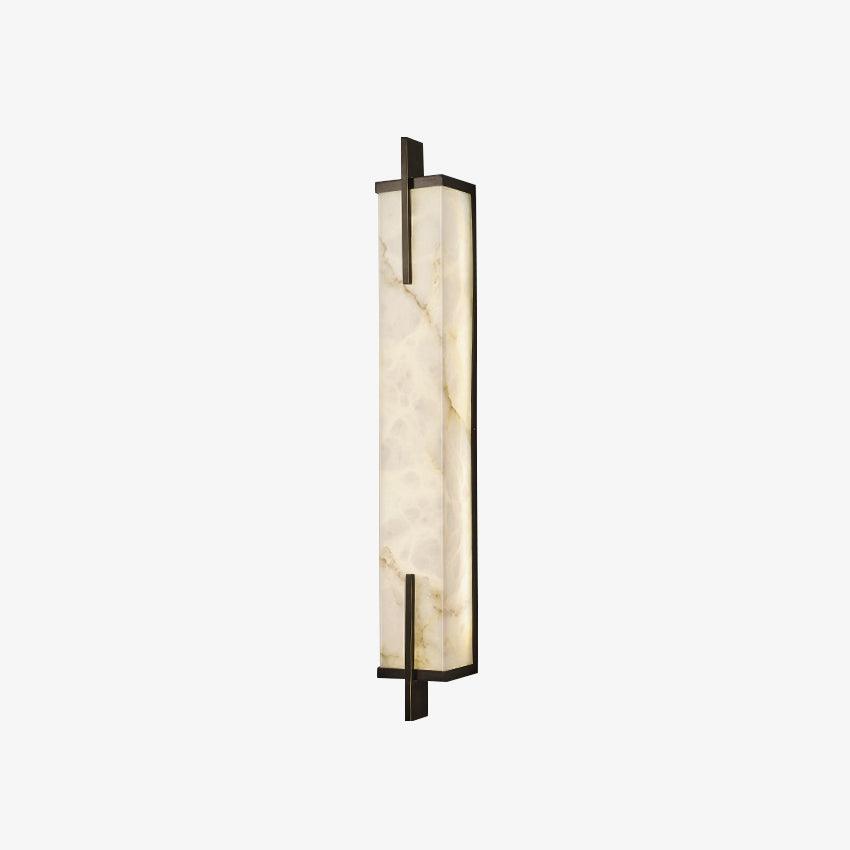 Komino Rectangular Alabaster Wall Light-Neutral Decor
