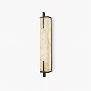 Komino Rectangular Alabaster Wall Light-Neutral Decor