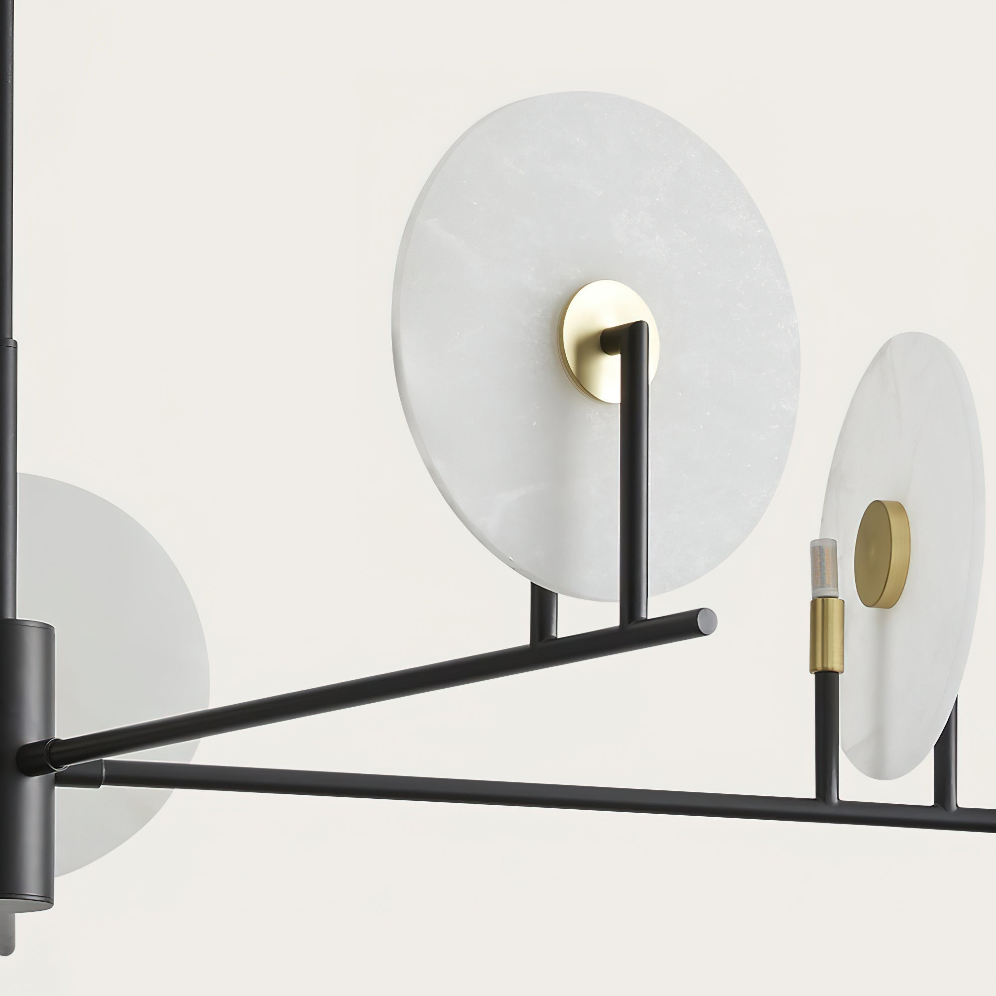 Callisto Chandelier Alabaster Moon Discs