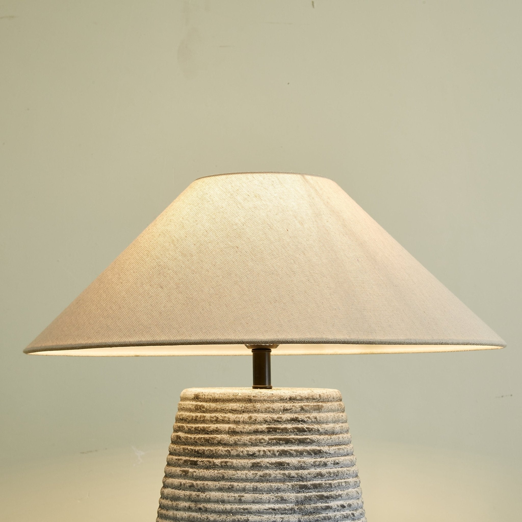 Clarissa Clear Fabric Table Lamp-Neutral Decor