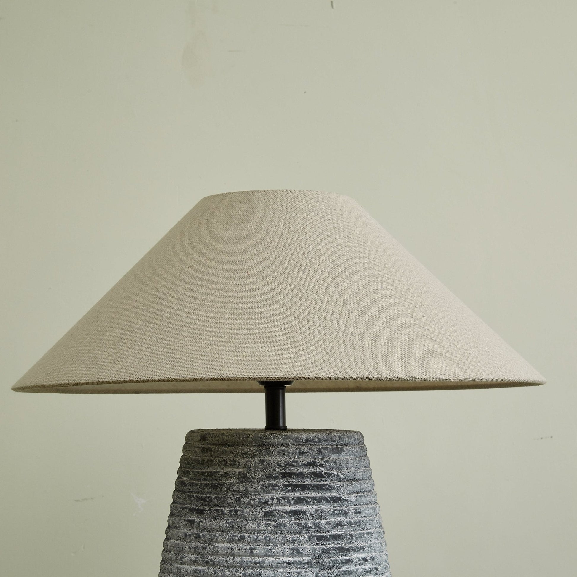 Clarissa Clear Fabric Table Lamp-Neutral Decor