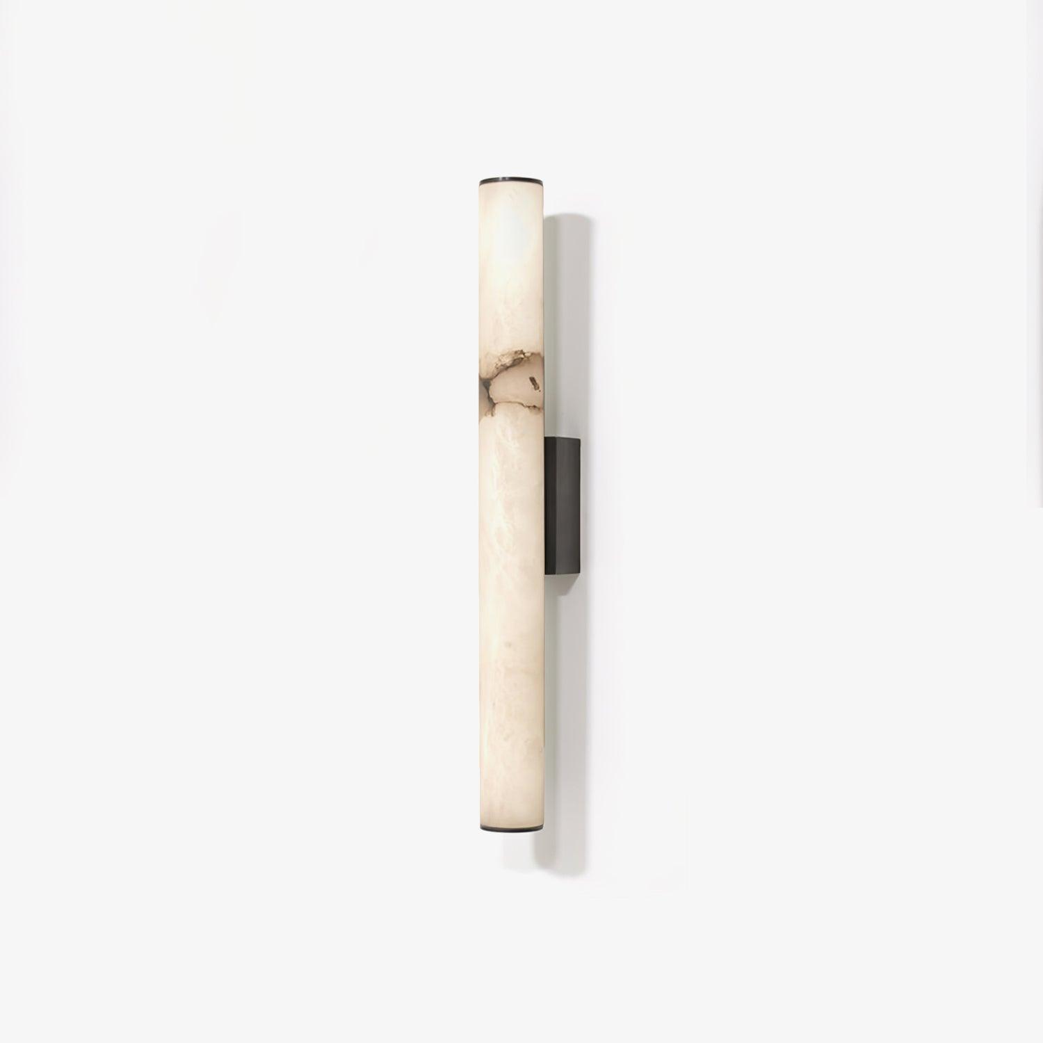 Kristy Alabaster  Vertical Cylindrical Wall Lamp