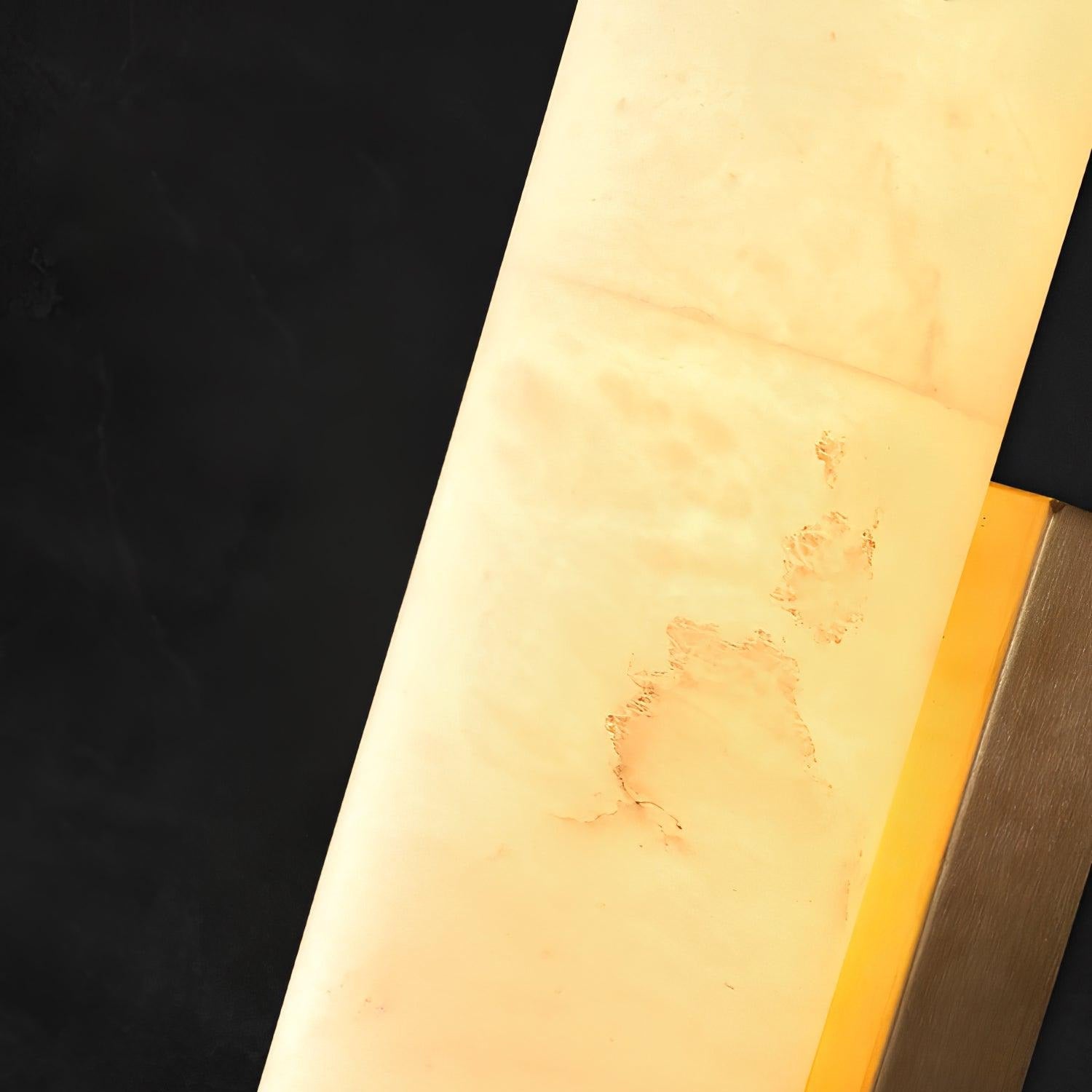 Kristy Alabaster  Vertical Cylindrical Wall Lamp