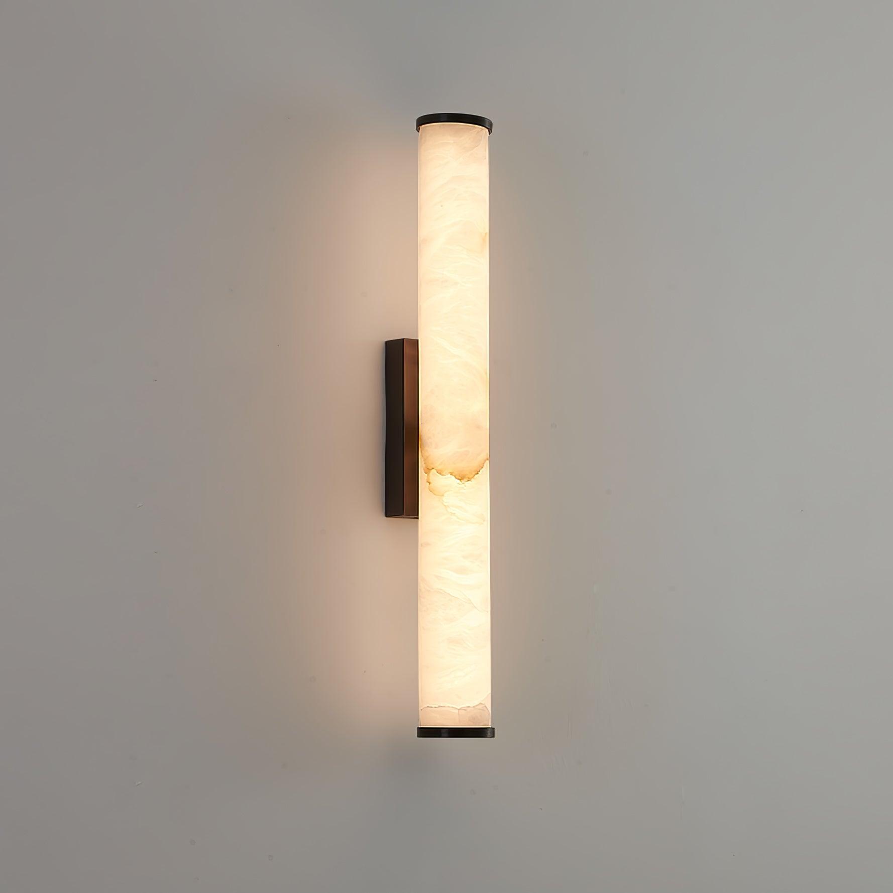 Nyvynor Rectangular Alabaster Wall Light-Neutral Decor