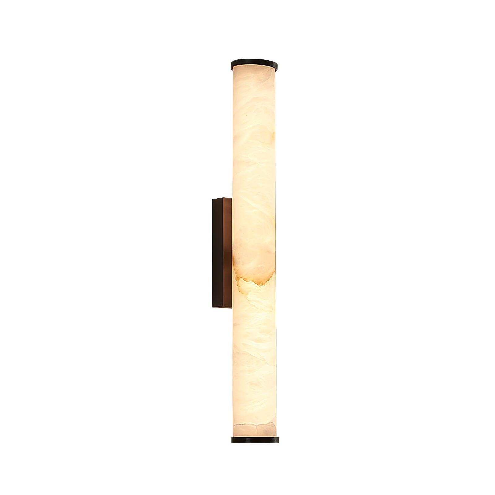 Kristy Alabaster  Vertical Cylindrical Wall Lamp