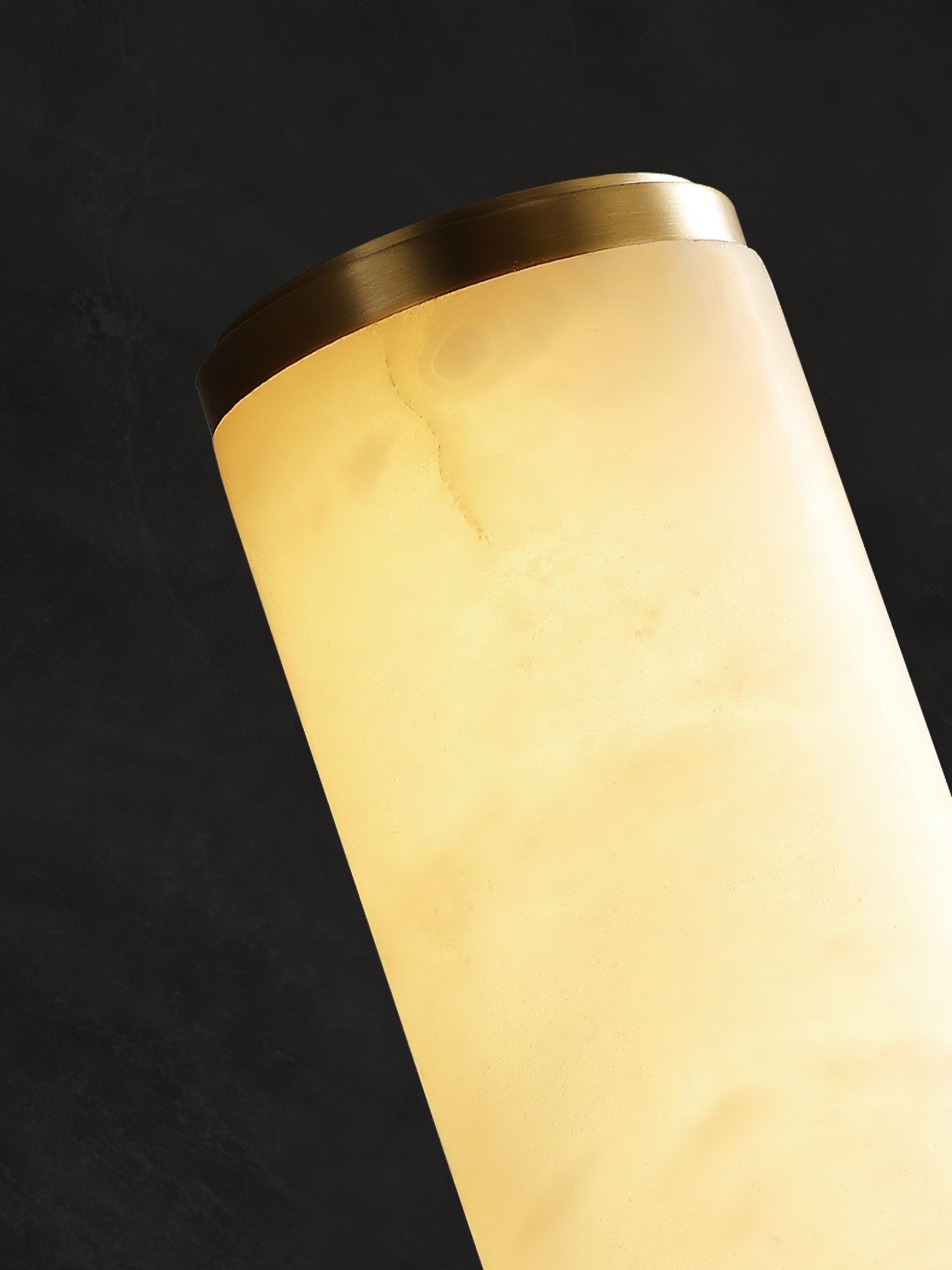 Nyvynor Rectangular Alabaster Wall Light-Neutral Decor