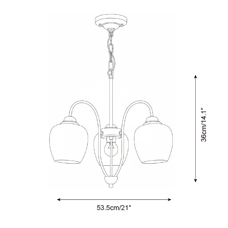 Evadne Petiole Chandelier