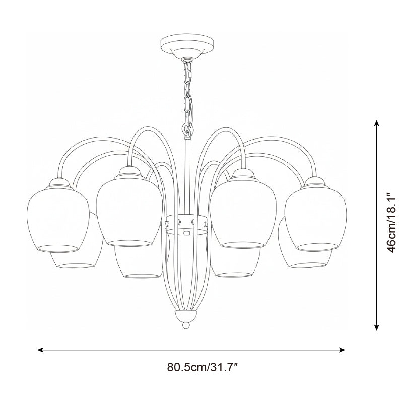 Evadne Petiole Chandelier