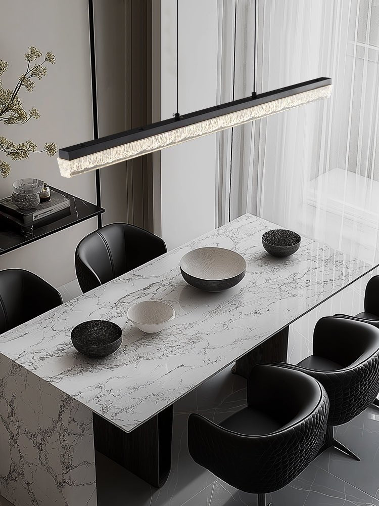 Lustra Pendant Light Black Acrylic Linear-Neutral Decor