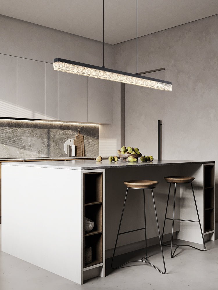 Lustra Pendant Light Black Acrylic Linear-Neutral Decor