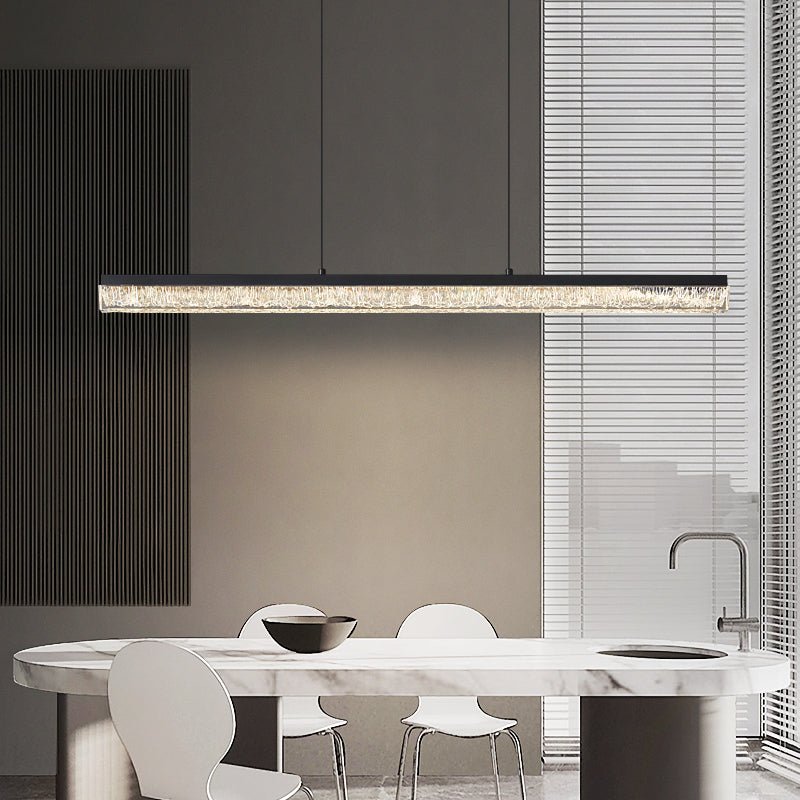 Lustra Pendant Light Black Acrylic Linear-Neutral Decor