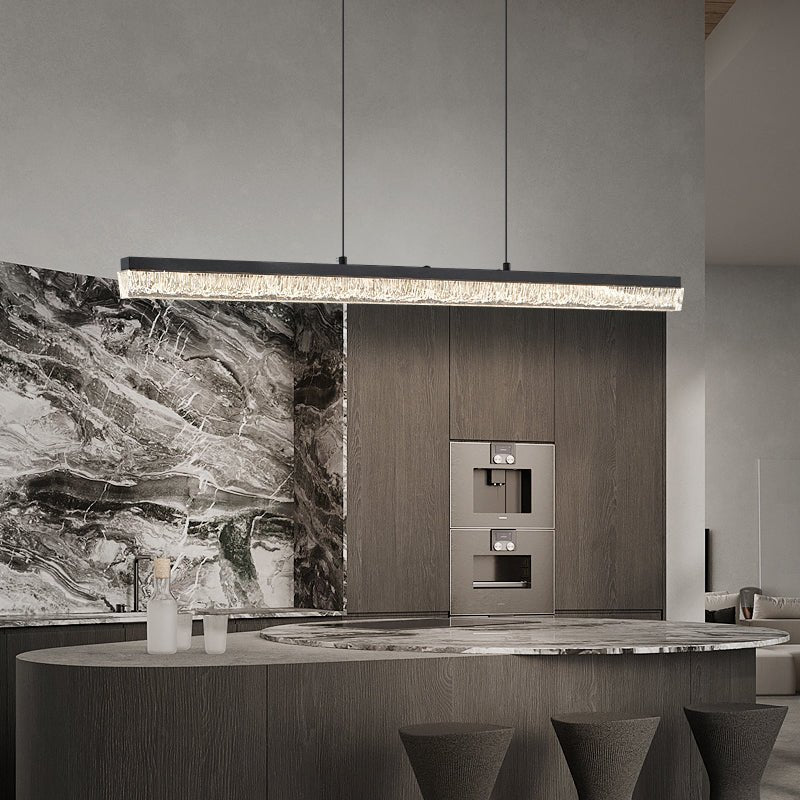 Lustra Pendant Light Black Acrylic Linear-Neutral Decor