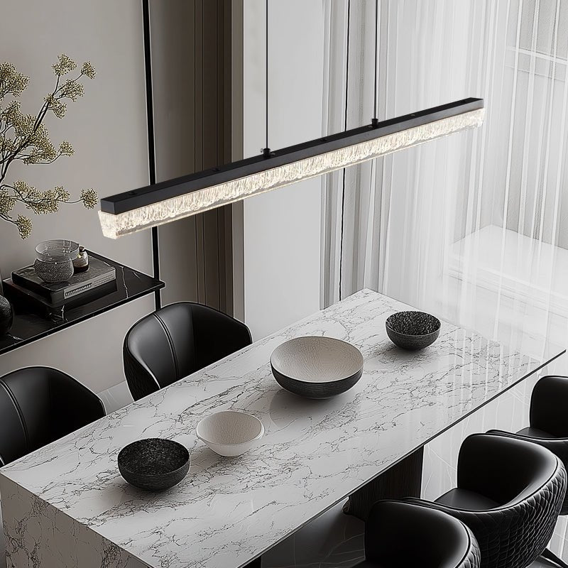 Lustra Pendant Light Black Acrylic Linear-Neutral Decor