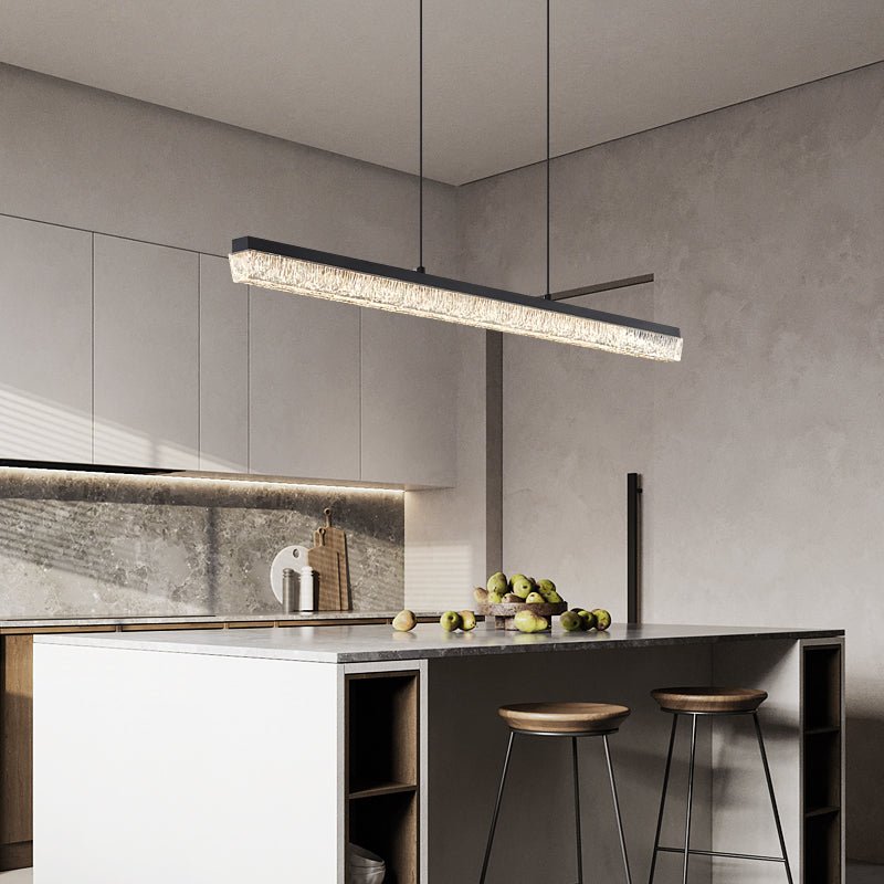 Lustra Pendant Light Black Acrylic Linear-Neutral Decor