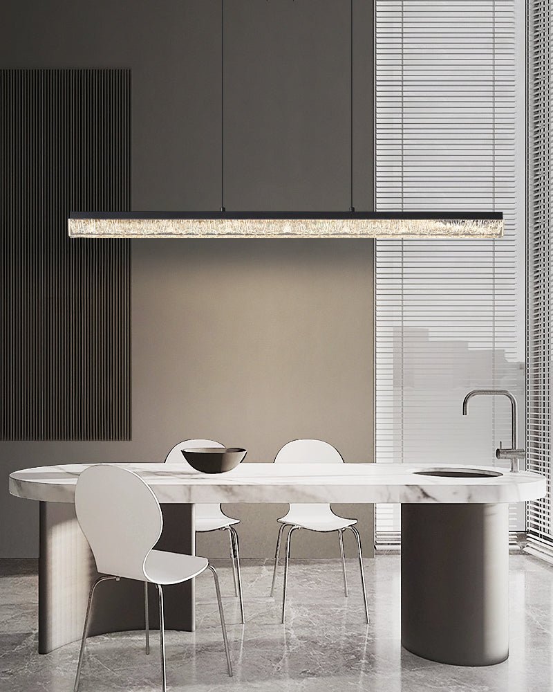 Lustra Pendant Light Black Acrylic Linear-Neutral Decor