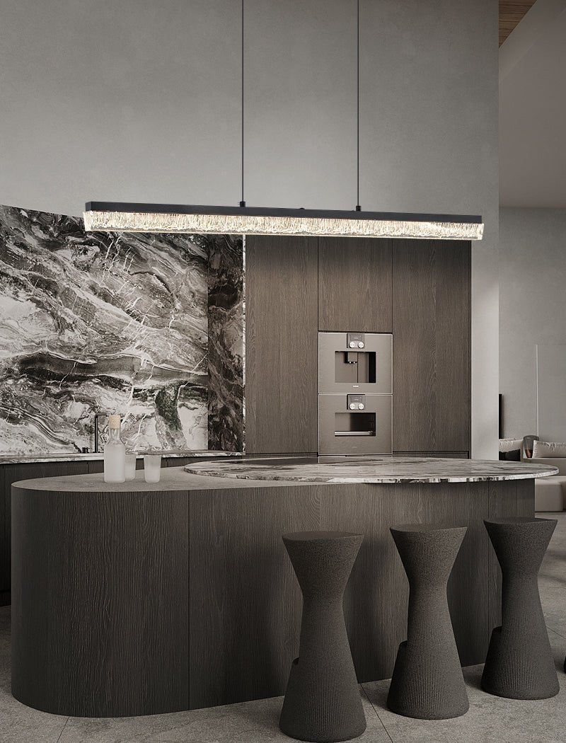 Lustra Pendant Light Black Acrylic Linear-Neutral Decor