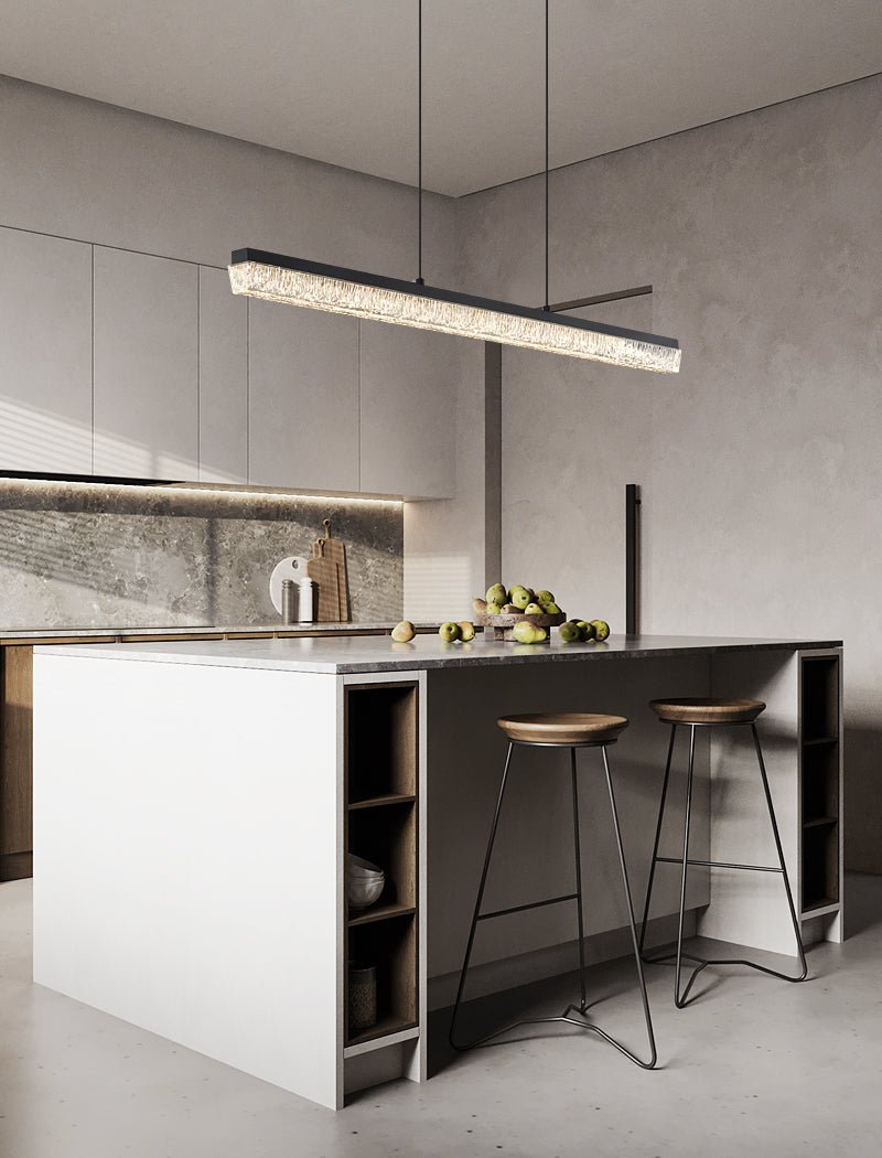 Lustra Pendant Light Black Acrylic Linear-Neutral Decor