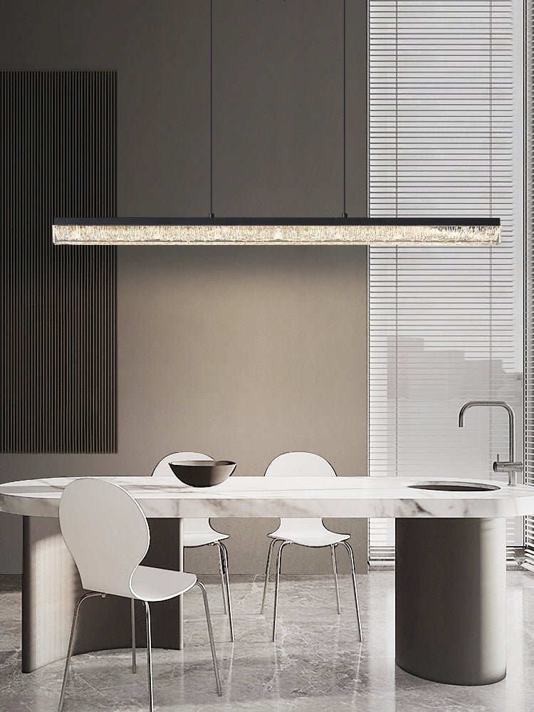 Lustra Pendant Light Black Acrylic Linear-Neutral Decor