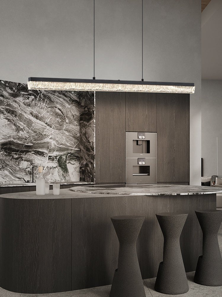 Lustra Pendant Light Black Acrylic Linear-Neutral Decor
