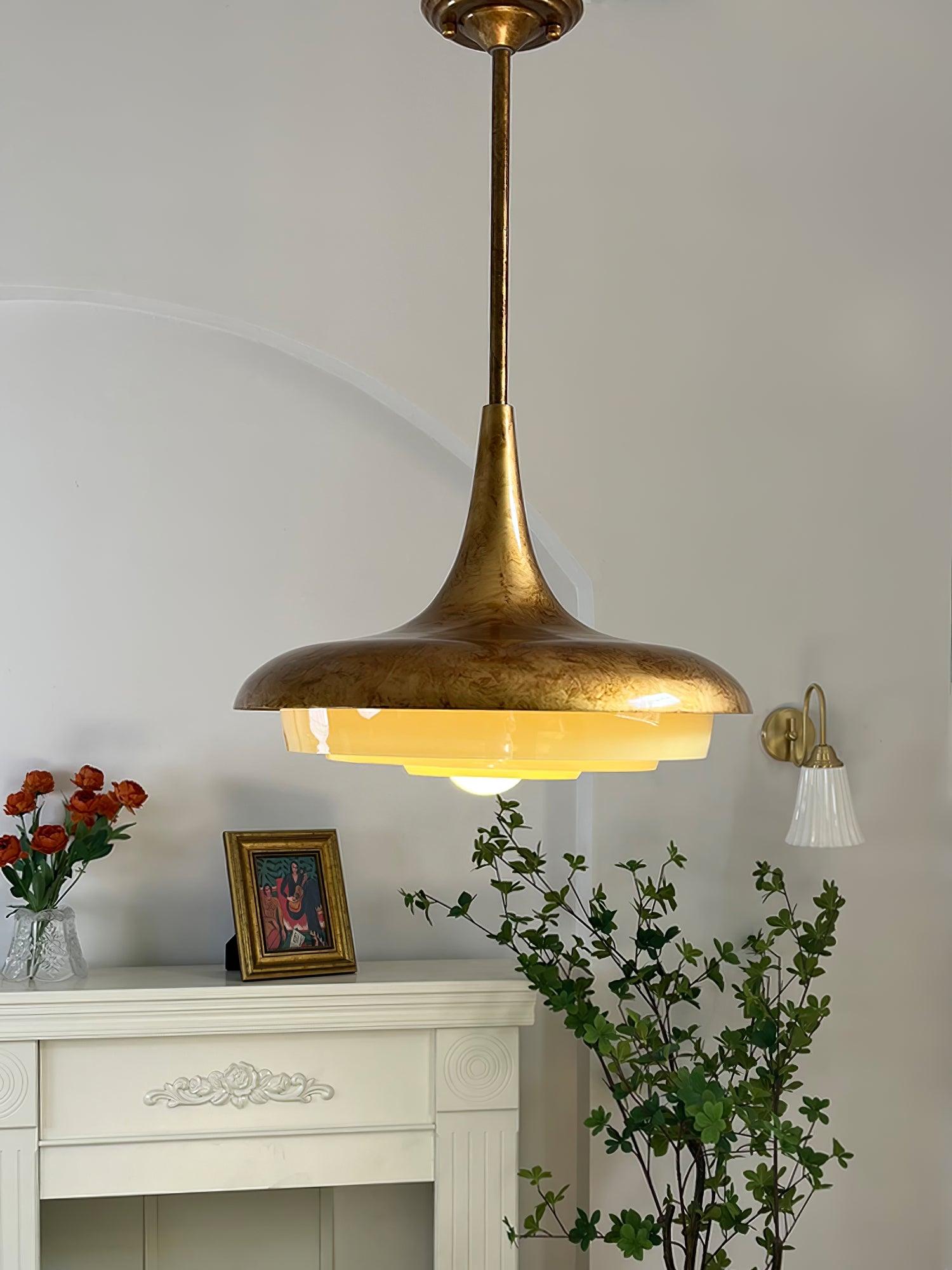 Vika Mid-Century Modern Glass Pendant Light-Neutral Decor