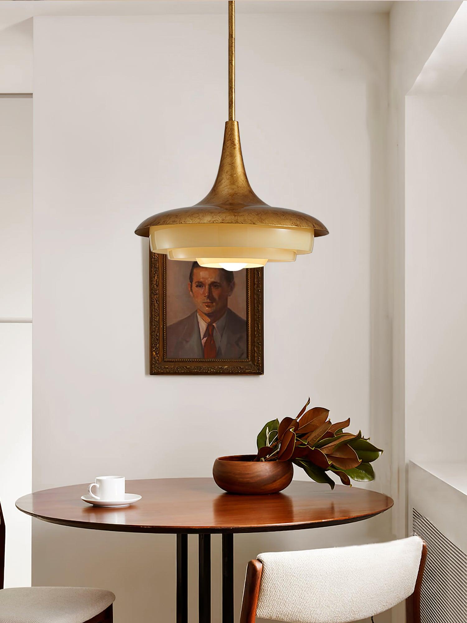Vika Mid-Century Modern Glass Pendant Light-Neutral Decor