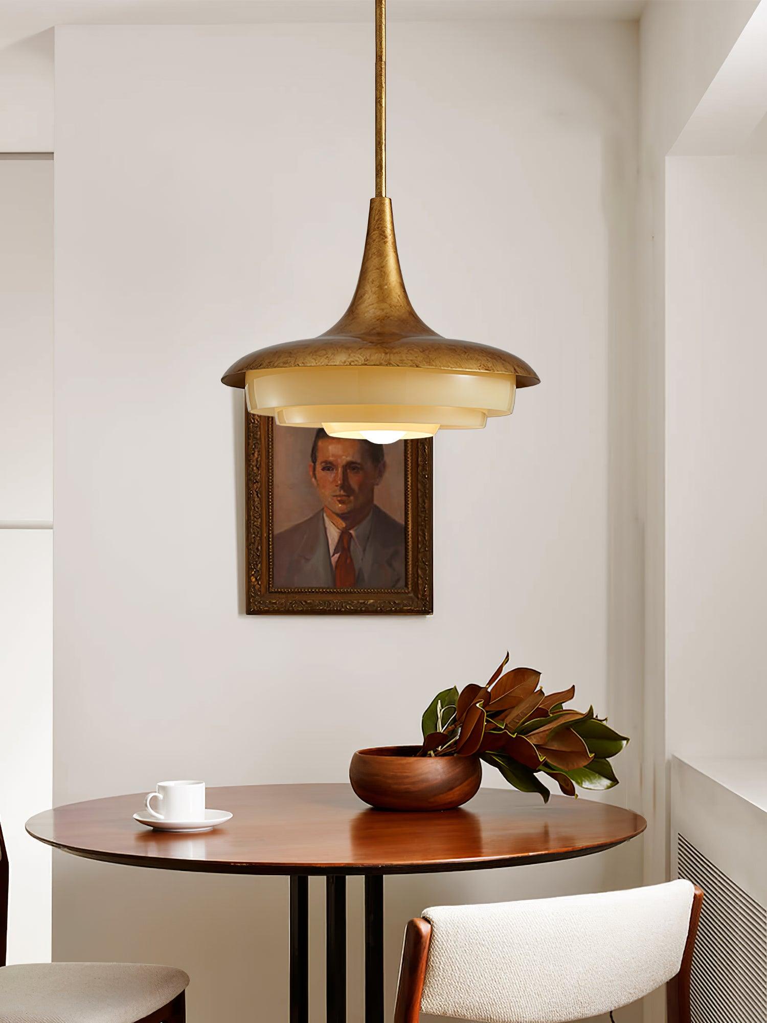 Vika Mid-Century Modern Glass Pendant Light-Neutral Decor