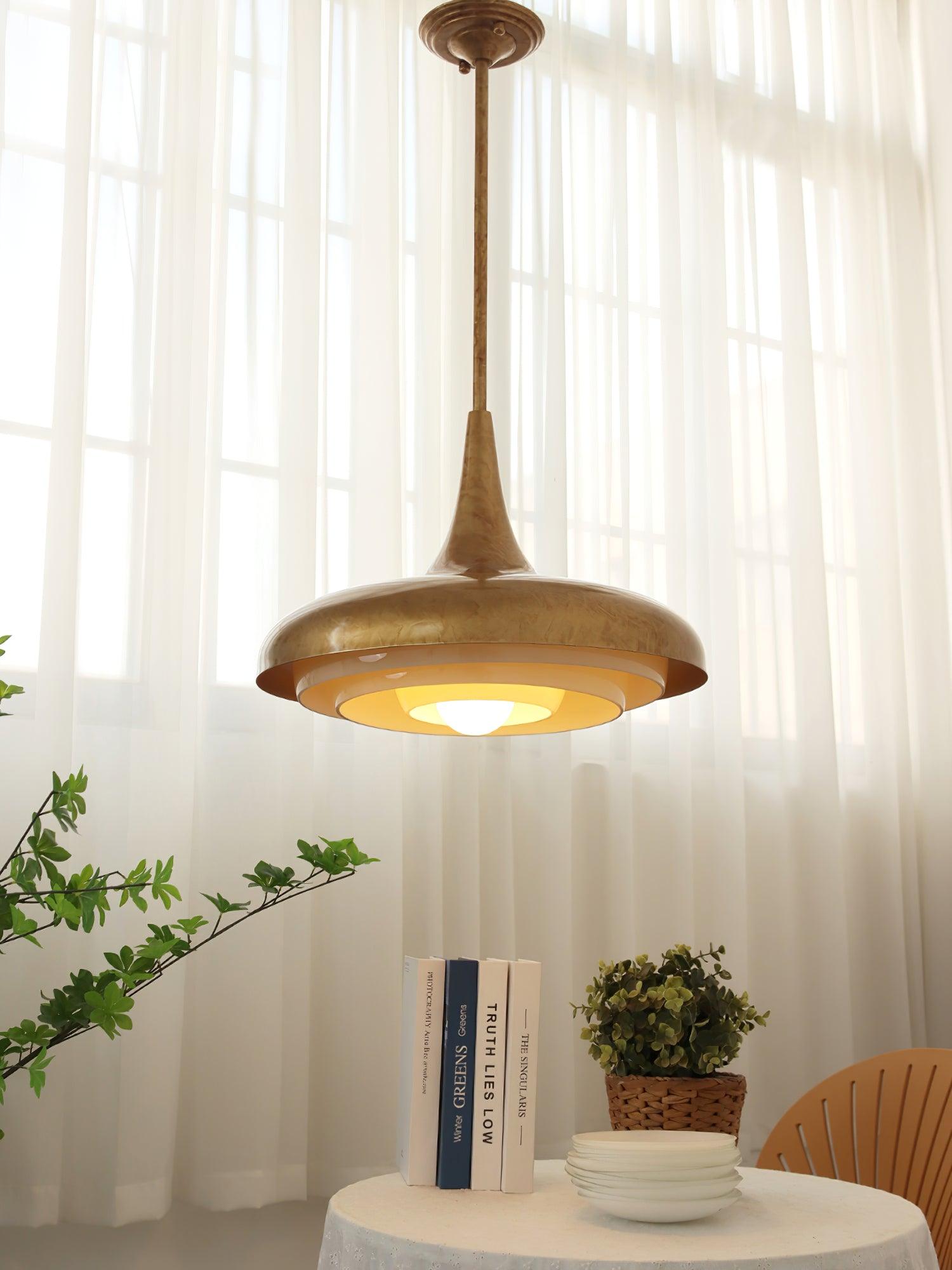 Vika Mid-Century Modern Glass Pendant Light-Neutral Decor