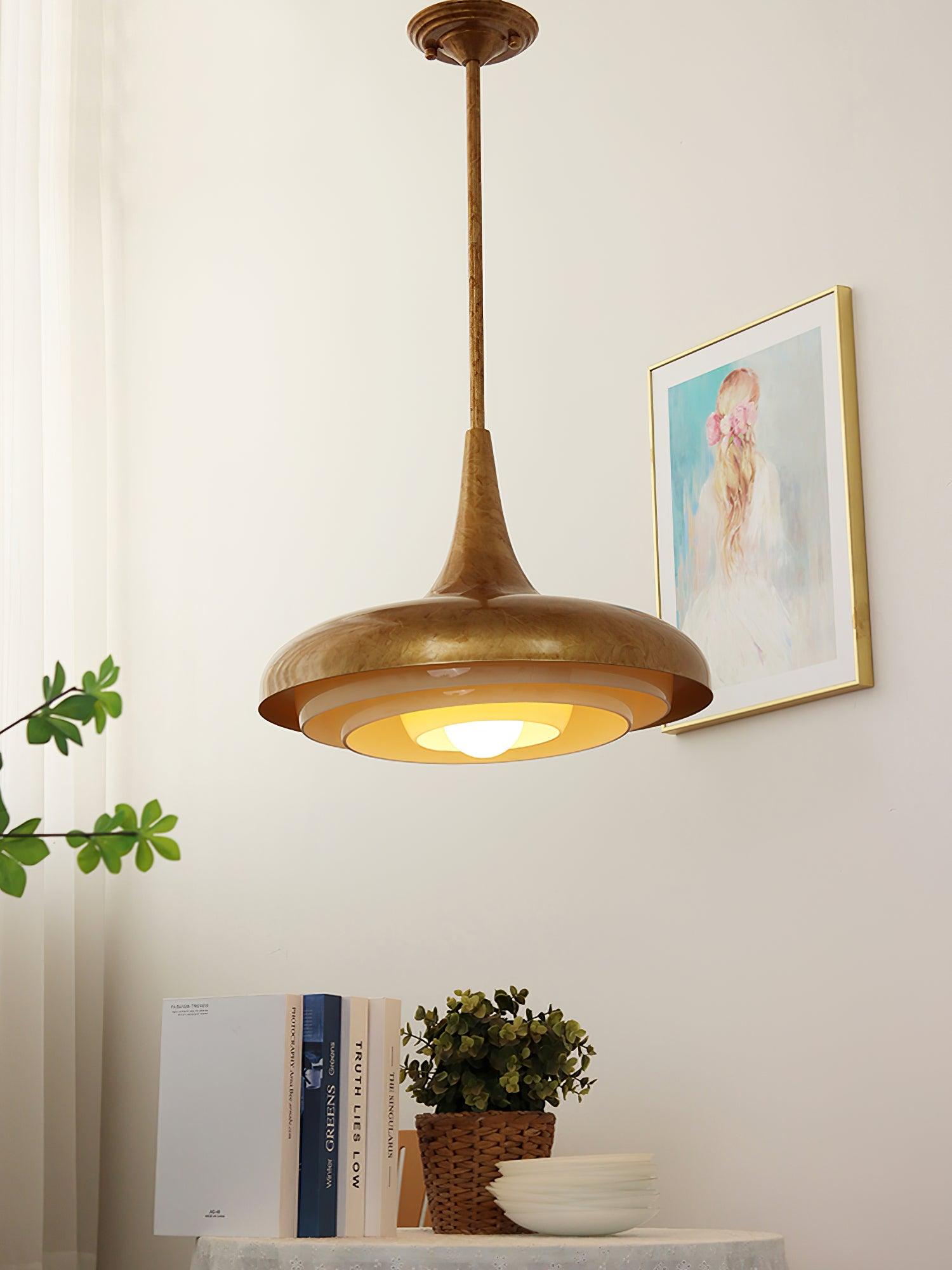 Vika Mid-Century Modern Glass Pendant Light-Neutral Decor