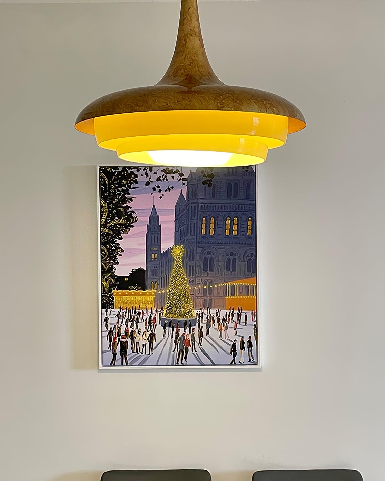 Vika Mid-Century Modern Glass Pendant Light-Neutral Decor