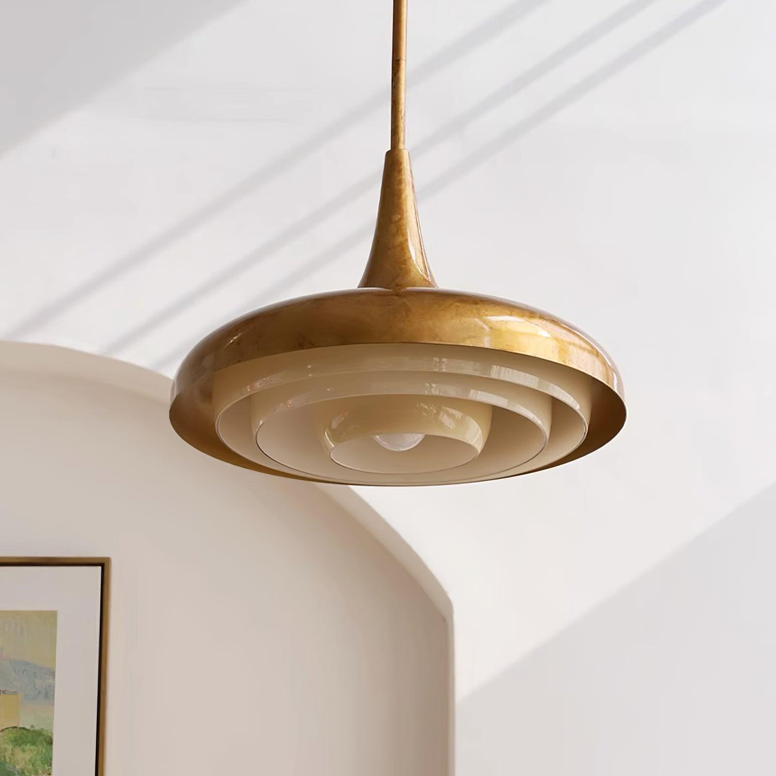 Vika Mid-Century Modern Glass Pendant Light-Neutral Decor