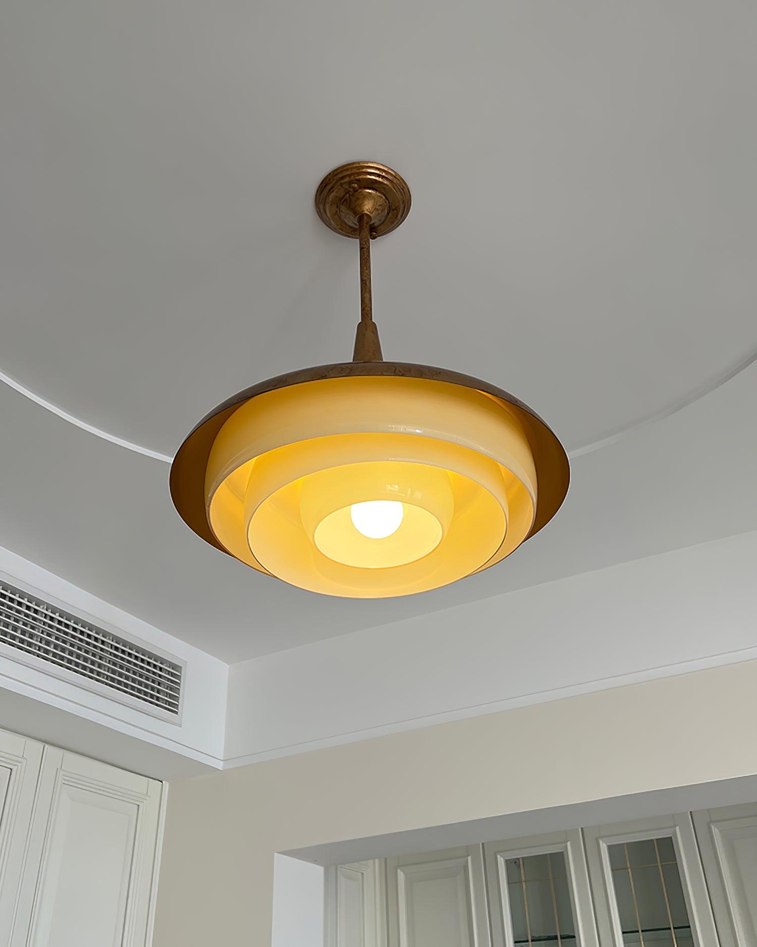 Vika Mid-Century Modern Glass Pendant Light-Neutral Decor
