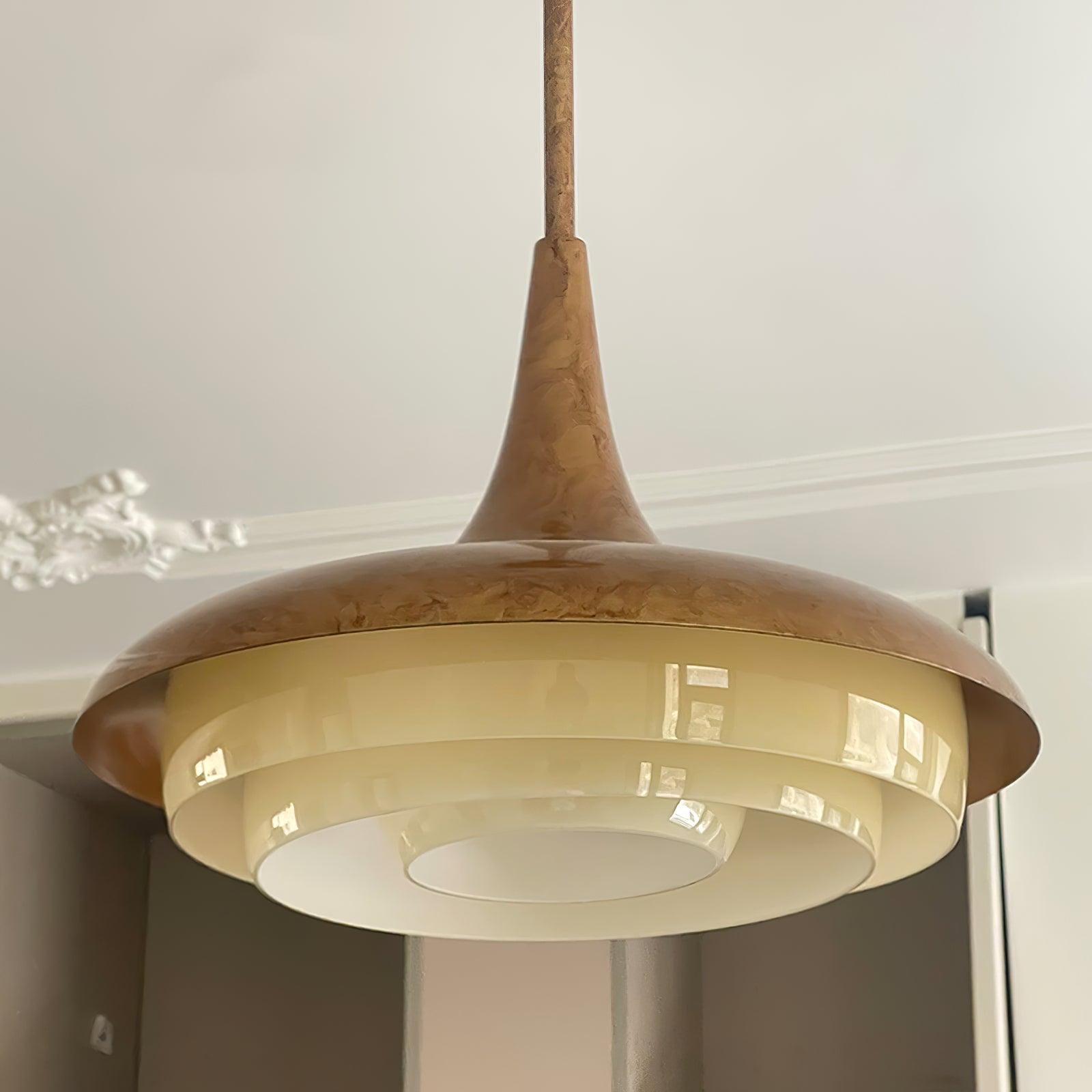 Vika Mid-Century Modern Glass Pendant Light-Neutral Decor