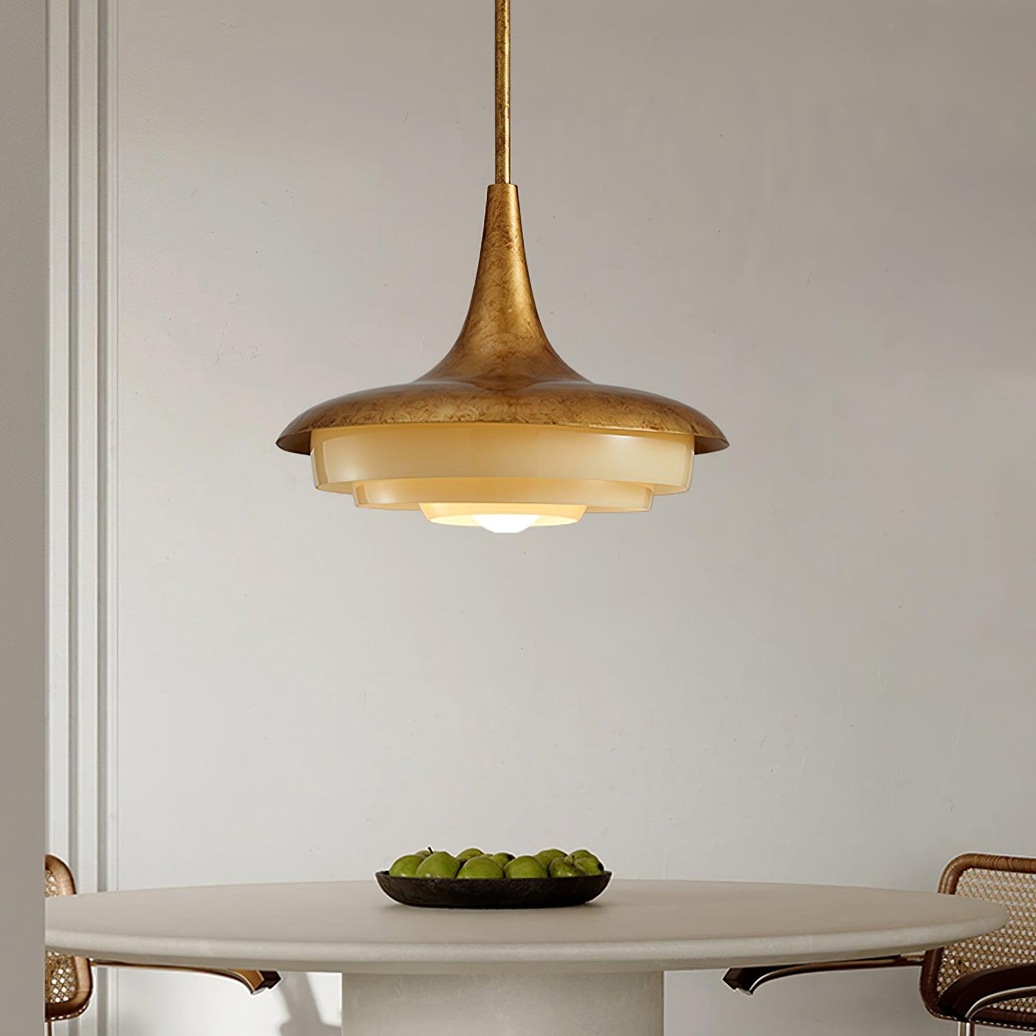 Vika Mid-Century Modern Glass Pendant Light-Neutral Decor
