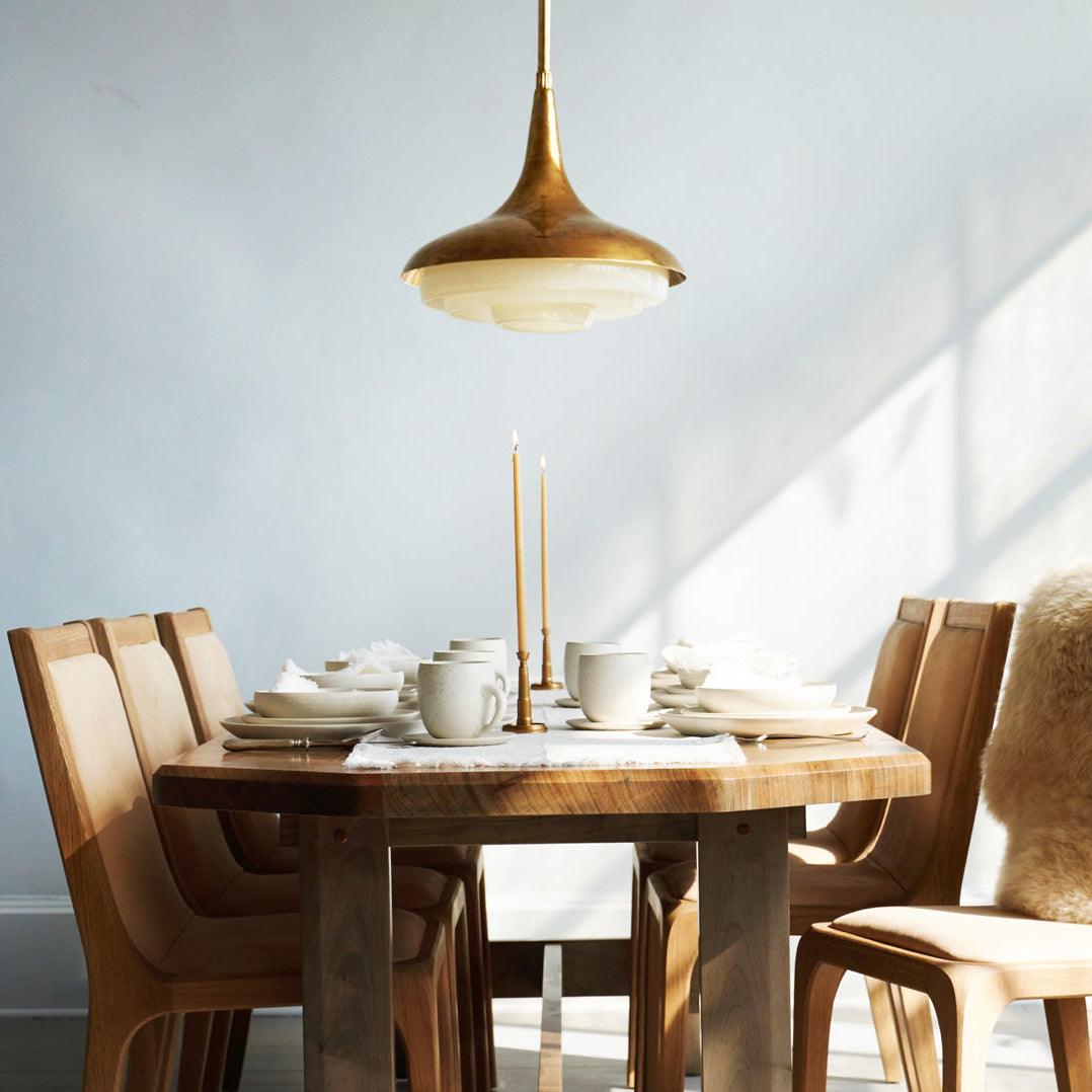 Vika Mid-Century Modern Glass Pendant Light-Neutral Decor