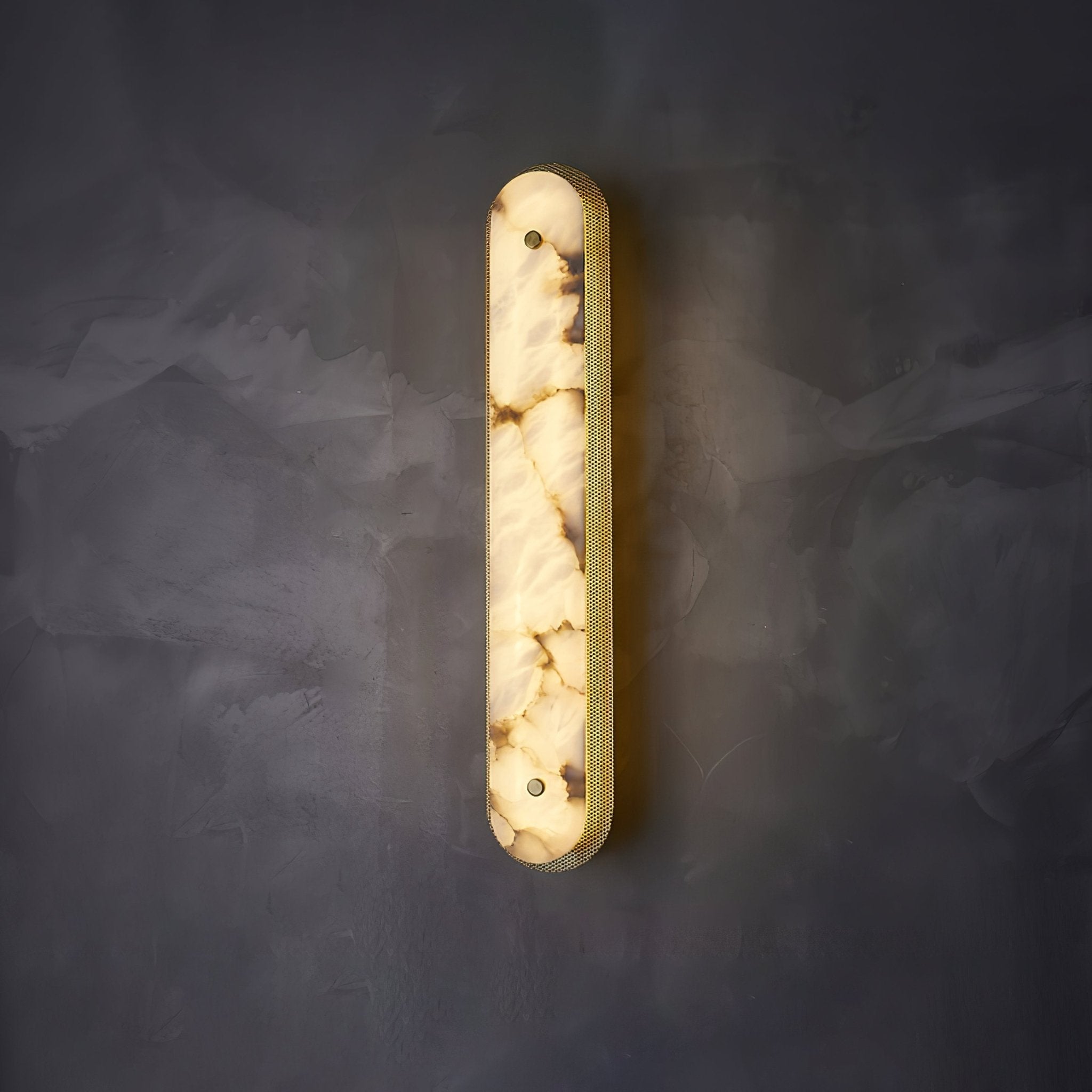 Erthee Linear Alabaster Wall Light-Neutral Decor
