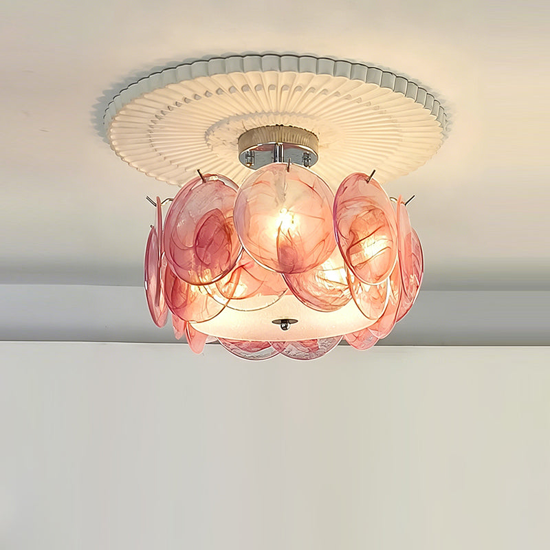 The blue version of the Camden Glass Ceiling Mount.