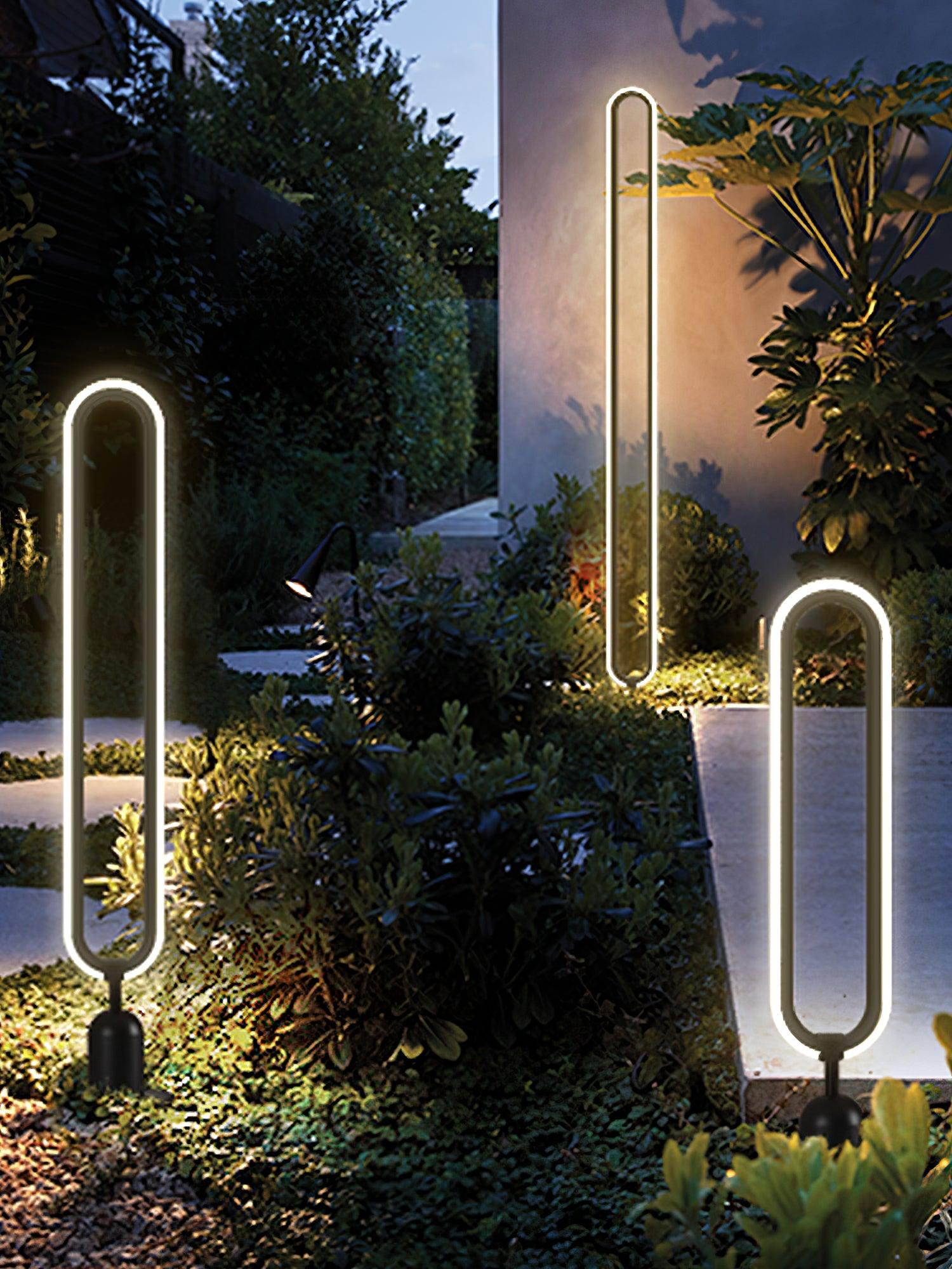 Ovalor Black Garden Outdoor Light-Neutral Decor