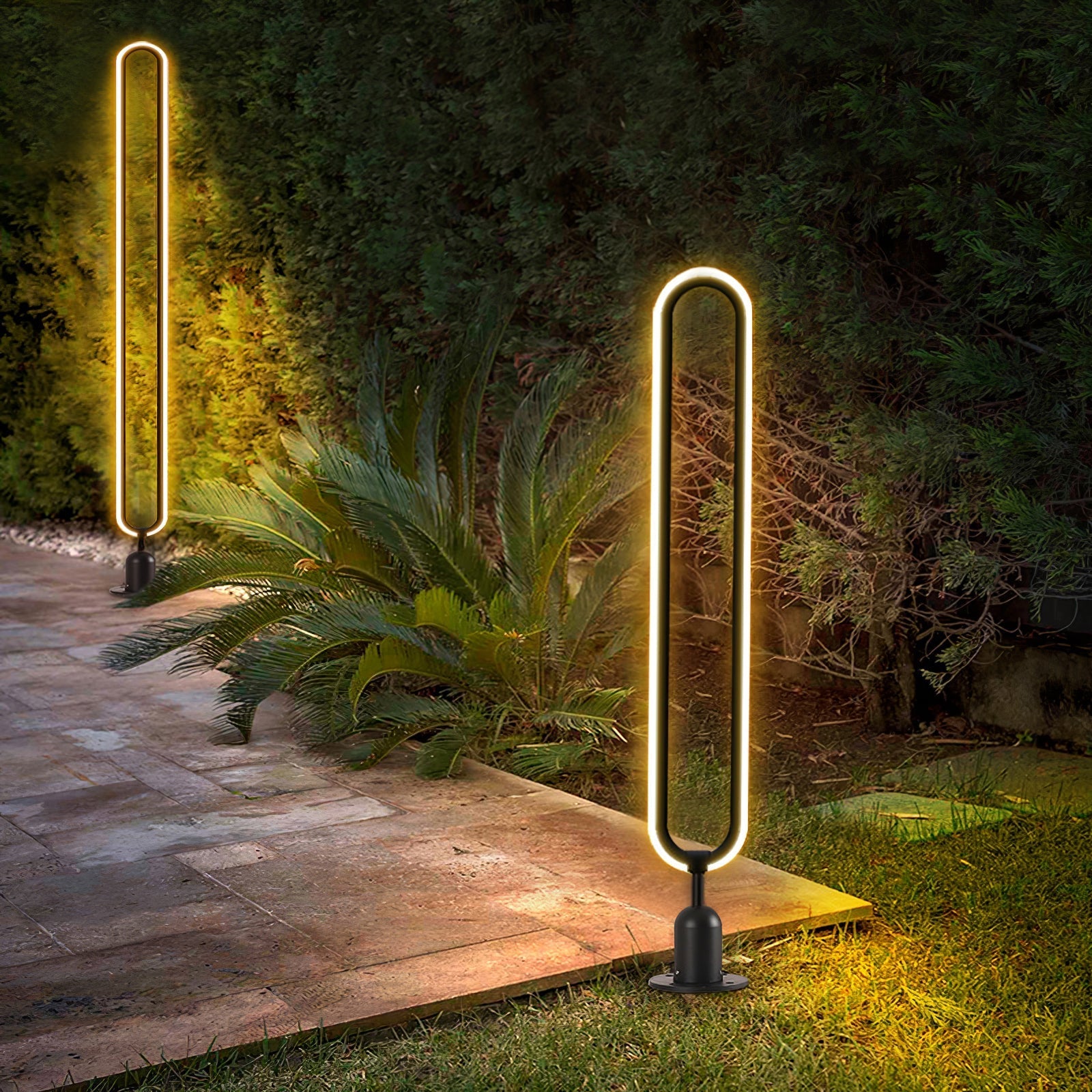 Ovalor Black Garden Outdoor Light-Neutral Decor