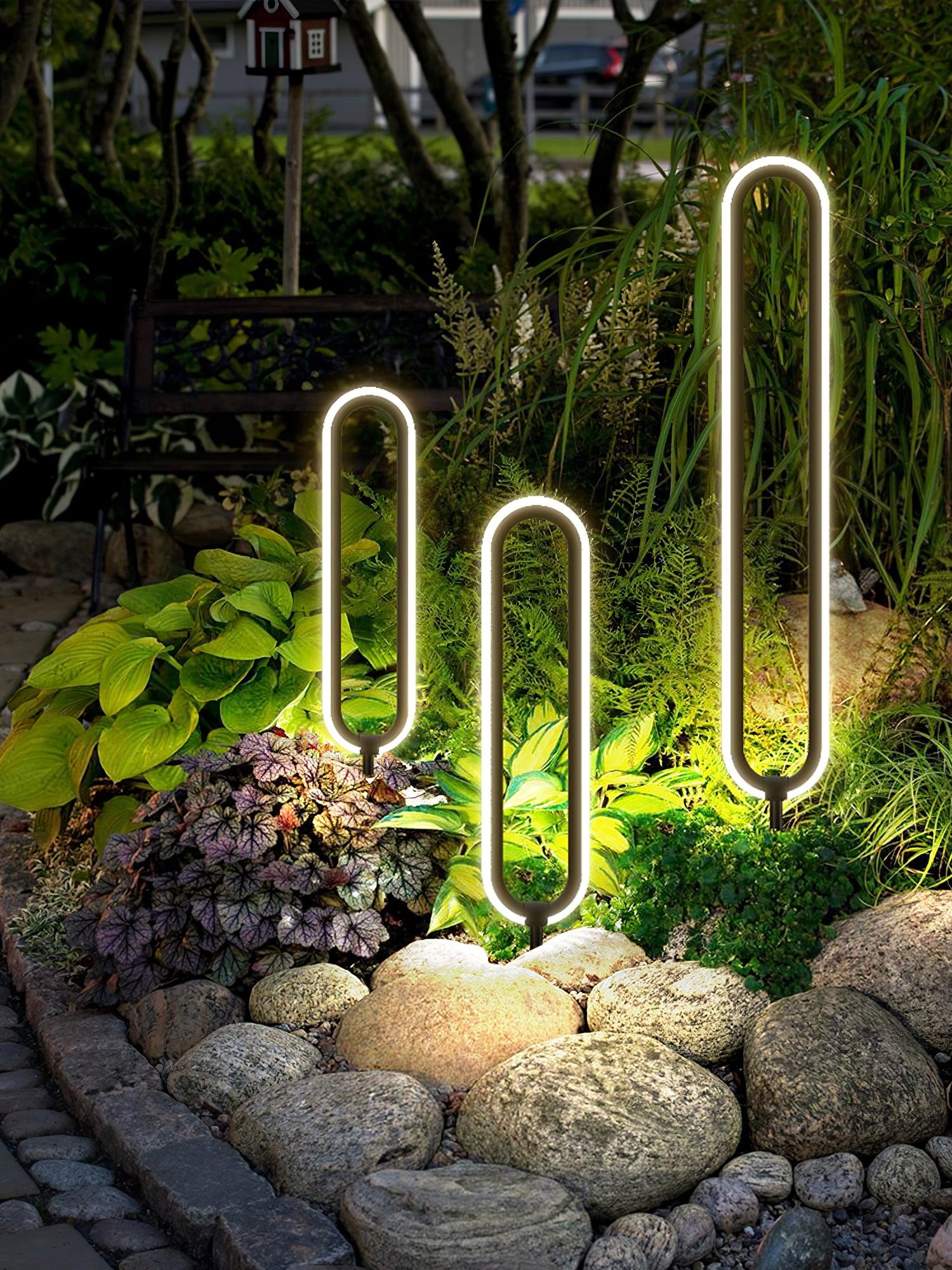 Ovalor Black Garden Outdoor Light-Neutral Decor