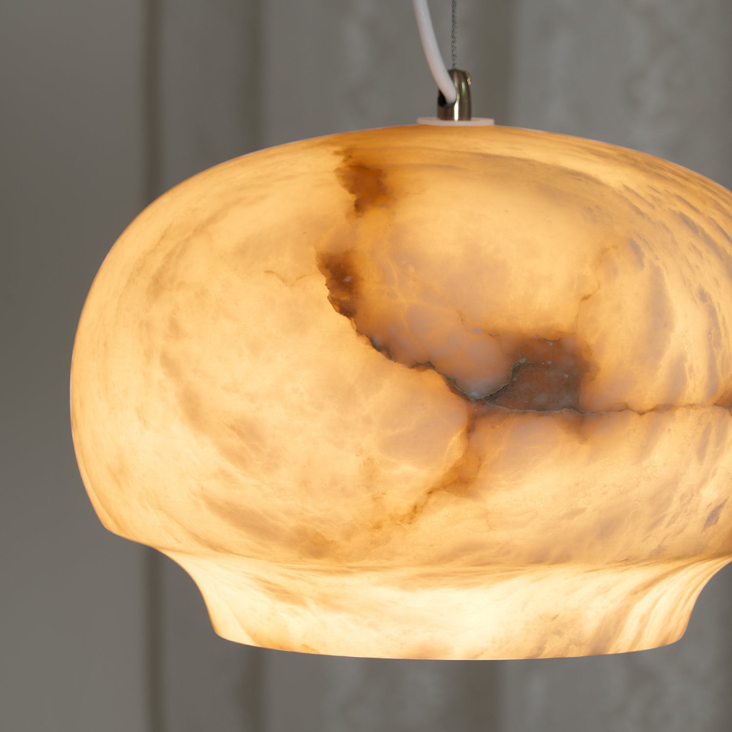 Thalia Minimalist Alabaster Pendant Light-Neutral Decor